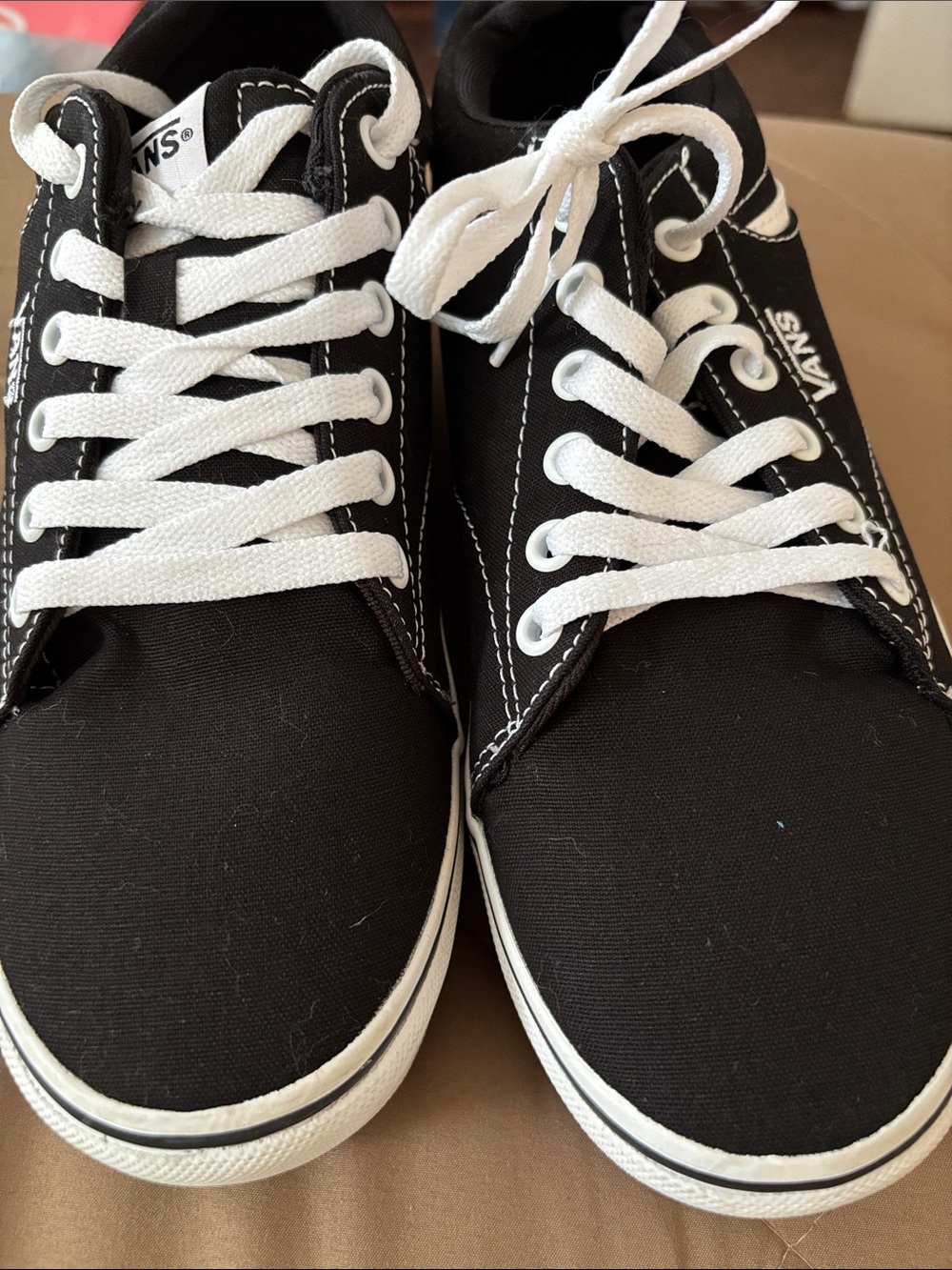 Vans Black Canvas Low-Top Sneakers - Picture 3 of 9
